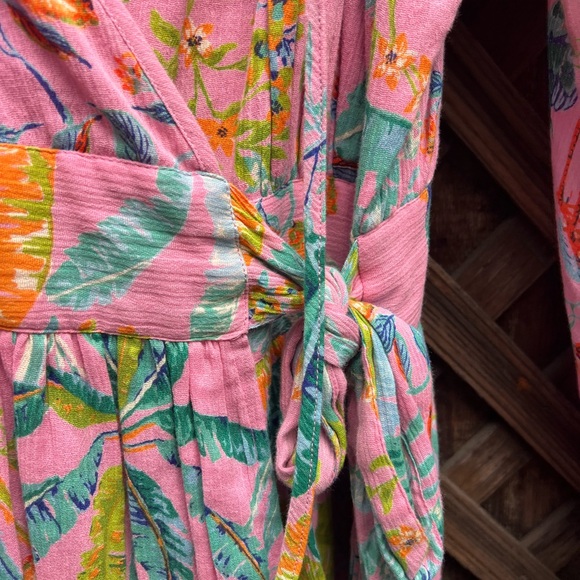 Banjanan Pink Wrap Dress - Picture 6 of 10